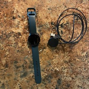 Green and Black active galaxy watch